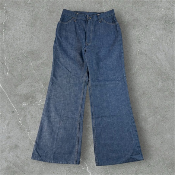 Vintage Levi’s‎ Jeans Mens 28x29 Blue Big Capital E Orange Tab Bell Flare 70s